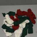 Geyoga 19 Pieces Mini Christmas Knit Stockings 6 Inch Cable Knitted Stockings Bulk Xmas Hanging Ornament Decoration for Christmas Tree Fireplace Holiday Party Favor(Red, Green, White)