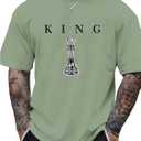 SOLY HUX Men's Graphic Tees Crew Neck T Shirts Short Sleeve T-Shirts Casual Summer Streetwear Mint Green Graphic Medium (M)