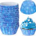 Reallnaive 300 Pcs Cupcake Liners Paper Baking Cups Muffin Cupcake Wrappers for Cakes Baking Ice Cream Dessert Cheese Wedding Birthday Party Supplies(Snowflakes Style)