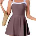 Eagerbuy Women's One Piece Swimsuits for Women Tummy Control Swim Dress, Size XL