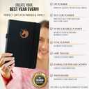 Life Planner - Undated Daily, Weekly & Monthly Planner with Budget Section | A 12 Month Journey to Increase Productivity & Happiness | Life Organizer & Gratitude Journal - Horizontal Format (UNICORN)