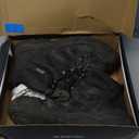 NORTIV 8 Men's Ankle High Waterproof Hiking Boots Outdoor Lightweight Shoes Trekking Trails Armadillo (10.5, Black-leather)