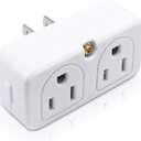 SYCON Adapter Outlet Extender, 2-Prong Mini Wall Plug, Multi Outlet Splitter with 4 Outlets