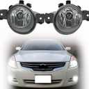 2-Pack H11 Clear Lens Halogen Fog Light Replacement for Altima 2008-2013/Rogue 2008-2015/Maxima 2009-2014/Ver-sa2012-2016/Murano 2015-2016/Pathfi Driver and Passenger Side NI2593117, NI2592117