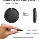 Smart Bluetooth Tracker Tag with Find My app (iOS Only), GPS Tracker Key Finder and Item Locator for Keys, Bags, Luggage, IP67, 2 Pack