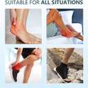 Achilles Tendon Heel Protector - Compression Padded Sleeve Socks - Promifun Premium Gel Heel Socks for Haglunds Bump, Bursitis, Tendonitis & Tenderness - 1 Pair - Regular Size