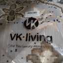 VK VKLIVING Machine Washable Rug 9' x 12', Vintage Persian Oriental Style Machine Washable Area Rugs with Non-Slip Backing for Living Room, Bedroom, Home Decor, Blue-gold