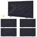 VercanMonth 5 Pcs Table Tennis Barrier, 55" x 29.5" Surround Fence, Black