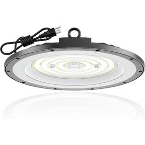 AIKVSXER 300W UFO High Bay Light 45000LM LED Shop Light 6000K Daylight IP65 Waterproof for Warehouse Garage Barn Factory Workshop 5ft Plug & Play 1 Pack