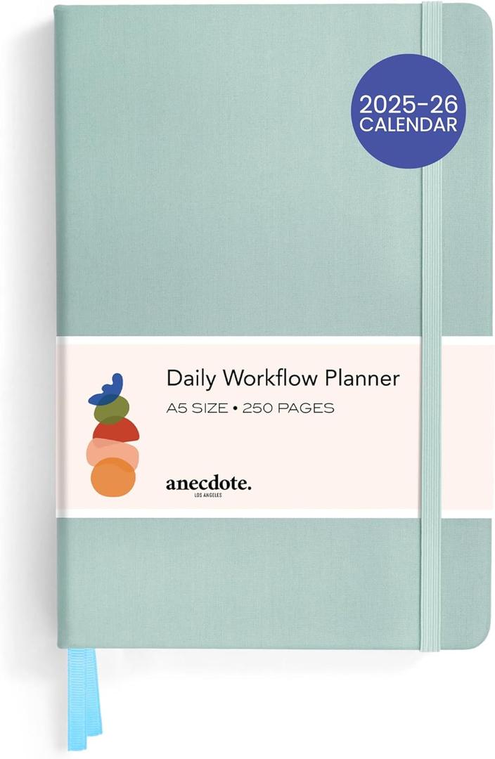 Anecdote 2025 Planner: A Monthly, Weekly & Daily Planner 2025-2026 for Planning Your Success - A5 Size Hardcover Start Anytime and Achieve your Goals. - Dutch Blue (A5 (5.8'' x 8.3''))