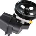 Power Steering Pump w/Pulley & Reservoir 20-65990 5029778 Fits for Rainier I6/ Trailblazer I6/ Envoy I6/ Envoy XL I6/ Envoy XUV I6, for Oldsmobile Bravada I6,for 9-7x V8 5.3L/ 9-7x V8 6.0L