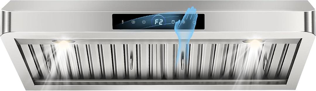 30 inch Under Cabinet Range Hood, 1200 CFM Stainless Steel Stove Vent Hoods