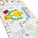 Naozinebi First Communion Giant Coloring Poster Large God Bless Versatile Activity Drawing Paper Coloring Tablecloth DIY Gaming Theme Poster Table Cover Art Craft Coloring Mat Baptism Craft Supplies