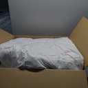 National Allergy Premium 100% Cotton Duvet Comforter Protector - Twin Size - 66" x 86" - White - Breathable 300 Thread Count Hypoallergenic Cover - Zippered Encasement - Bedding Linen