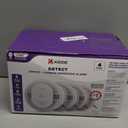 Kidde Hardwired Smoke & Carbon Monoxide Detector, 10-Year Battery Backup, Voice Alerts, Interconnectable LED Warning Light Indicators, 4 Pack