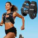 Zikopomi Weighted Vest Woman Man, 12lb Weight Vest with Reflective Stripes for Workout, Strength Training, Running, Fitness, Muscle Building, Weight Loss, Rucking Vest
