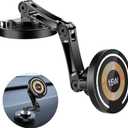 ZBF Magnetic Wireless Car Mount Charger, 15W Fast Charging Mag-Safe Car Mount, Magnetic Car Phone Holder Mount, Car Cell Phone Holder Fit iPhone 17 16 15 14 13 12 All Smartphones