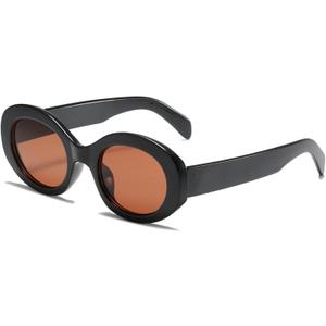 Retro Oval Sunglasses for Women Men - Vintage Y2K Trendy Designer Sunglasses