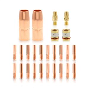 MIG Welding Gun Accessory 000-068 0.035'' Contact Tip - Nozzle - Diffuser for Miller Millermatic M-25/M-40 & Hobart H MIG Welding Gun Torch, 0.035''M-25/M-40 Accessory Kit