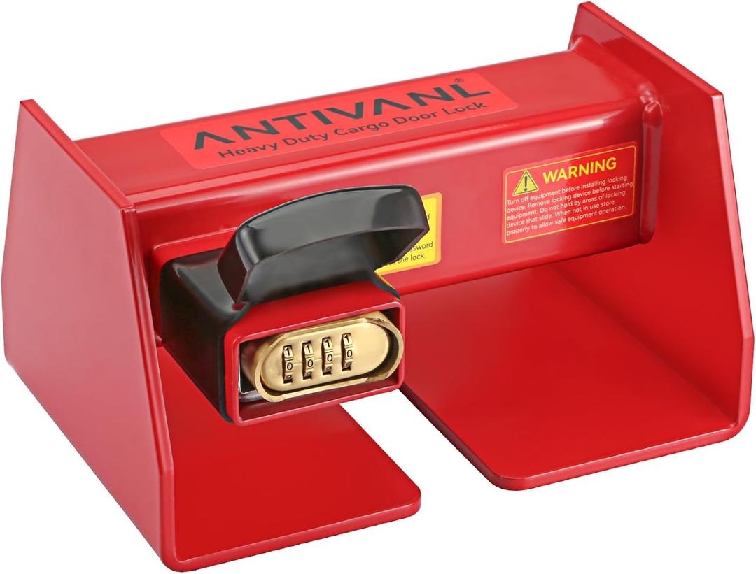 Shipping Container Locks Heavy Duty with Combination Lock, Maximum Security Semi Trailer Door Lock, Shipping Container Combination Locks for Semi Trailer Door Security (8 1/2" to 13 5/16")