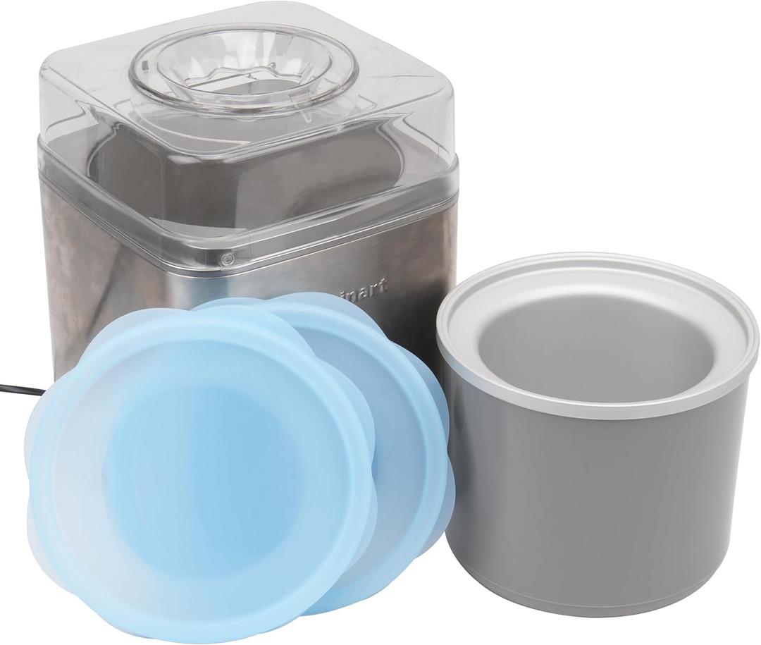 Silicone Lids for Cuisinart 2-Quart Freezer Bowl, 2 Pack Reusable Covers for Cuisinart lce Cream Maker, Dishwasher, Microwave & Freezer Safe, Kitchen Accessory