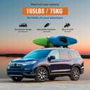 Wonderdriver Roof Rack Cross Bars Compatible with Honda Pilot 2016-2022 with Flush Rails, Aluminum Crossbars Rooftop Cargo Bag Kayak Bike Luggage Snowboard Carrier Kayak Bike Cargo Accessories
