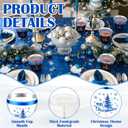 90 Pcs Disposable Christmas Cups 9 oz Hard Plastic Drinking Cups Christmas Tree Clear Wine Glasses Xmas Tree Tumblers for Holiday Coffee Drinking Hot Cold Party Supplies (Gold,Silver,Blue)