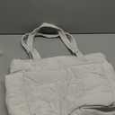 TOPDesign Puffer Tote Bag for Women, Lightweight Puffy Handbag with Compartments, Quilted Shoulder Bag for Work, Travel, Gym