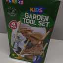 9Pcs Kids Gardening Tools Set - Toys with Shovel, Rake, Hoe and Leaf Rake for Outdoor Backyard Play, STEM Educational Toys, Ideal Christmas Birthday Gifts for Toddler Boys & Girls Ages 3 4 5