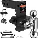 Adjustable Trailer Hitch with 1-7/8" & 2" & 2-5/16" Balls