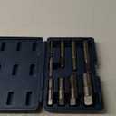 9 Pcs Broken Pipe Extractor Tool, Bolt Extractor Set for Removing Damaged Threaded Pipes & Fittings, 1/8" to 1", Internal Pipe Wrench, Plumber Tools with Storage Case