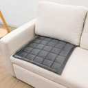 Couch Cover for Dogs Washable Pet Bed Fuzzy Pet Couch Covers Nonslip Couch Slipcover for Dogs, Kids, Pets Friendly Sofa Cover Loveseat Covers (Dark Gray, 21''x21''/Square)