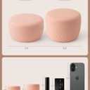 TakeToday Travel Containers for Toiletries, Leak-Proof, TSA Approved, Refillable Silicone Cylindrical Cream Jars with Lid for Cosmetic Toiletry, 2oz, 2Pack, Apricot