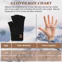 Pleneal Fingerless Gloves for Women Men - 2 Pairs Womens Winter Glove, Warm Knit Gloves for Cold Weather with Elastic Cuff (Black)