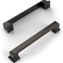 Amerdeco 10 Pack Oil Rubbed Bronze 5 Inch(128mm) Hole Centers Kitchen Cabinet Pulls Cabinet Hardware Kitchen Handles for Cabinets Cupboard Handles Drawer Pulls