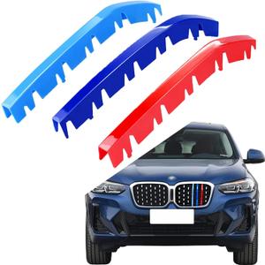 Lanyun compatible with bmw X4 accessories grille color grill insert trims grill stripes 2022 2023 bmw G02 X4 xdrive 30i
