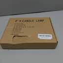 SUNSGNE Christmas Electric Window Candle Lights with Auto Sensor, Dusk to Dawn Candle Lamps with Gold Plated Base, 9'' Plug in Candle Lights with 0.6W LED E12 Bulbs for Window Table Decor, 4 Pack