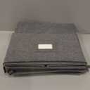 popoly China Storage Containers Hard Shell Inside 12" W x 8" H, Dinner Plate Storage Containers for Dishes, Dinnerware with 24 Felt Dividers, Hold 24 Plates, Stackable (2 Pack Grey)