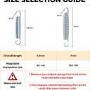 5.5-7 Inch Trampoline Springs Heavy Duty Stainless Steel ReplacementSpring, Set of 16
