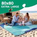 Waterproof Beach Blanket Picnic Outdoor Camping Mat Rug Oversized Extra Large Foldable Sandproof Sand Free Resistant Big XL Giant Towel Hawaii Honeymoon Essentials Women Summer Must Have Vacation Gift
