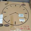 24 Inch Vintage Wall Clocks French Style Retro Wall Clock Large Farmhouse Clocks Retro Colorful Wall Clock Decorative Battery Operated Silent Scan Non-Ticking for Home Living Room Bedroom