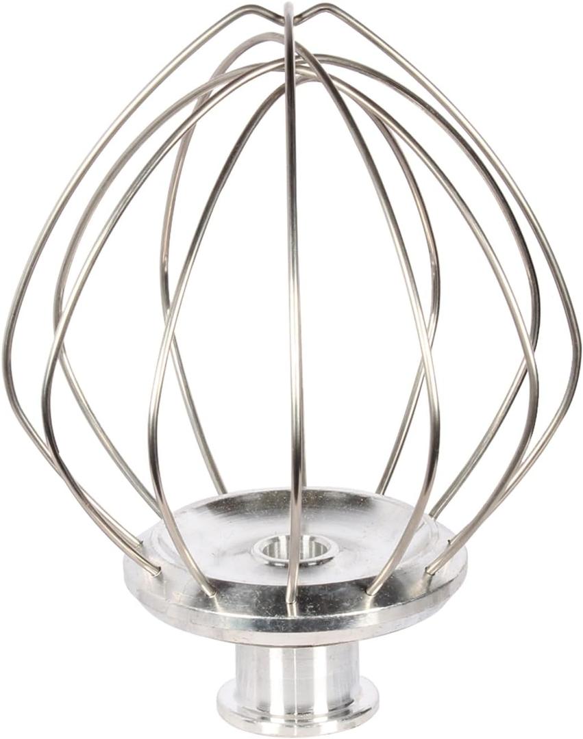 K45WW Whip for KitchenAid Tilt-Head Stand Mixer Accessories 5-6Qt Stainless Steel Egg Cream Stirrer 6-Wire Stainless Steel Heavy Beater for Egg, Cream, Cakes (5QT upgrade)