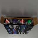 Cawiew 4 Pack Light up Sword Saber with FX Sound (on-Off Control) and Full Retractable Handle, 4 Colors LED Glow in The Dark Toy for Kids Adult