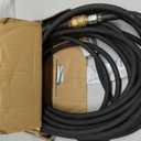 POHIR Pressure Washer Hose 50 ft with 3/8 Inch Quick Connect, Kink Resistant High Tensile Wire Braided,with 2 pcs M22 14mm Adapter Set, 4200 PSI Power Washer Hose