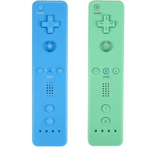 Yosikr Controller for Wii, Remote Controller for Wii with Silicone Case and Wrist Strap Compatible for Wii/Wii U (2 Pack, Blue and Green)