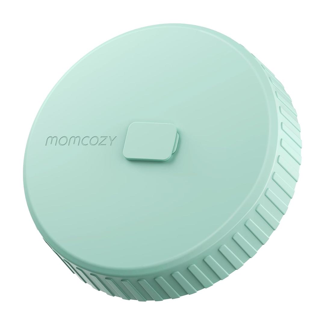 Momcozy Glass Breast Milk Pitcher Lid, Leak Proof with Thickened Silicone Seal, Easy-Open Design with Pressure Release Valve, Dishwasher Safe and Food Grade Caps-1 Pack, Green