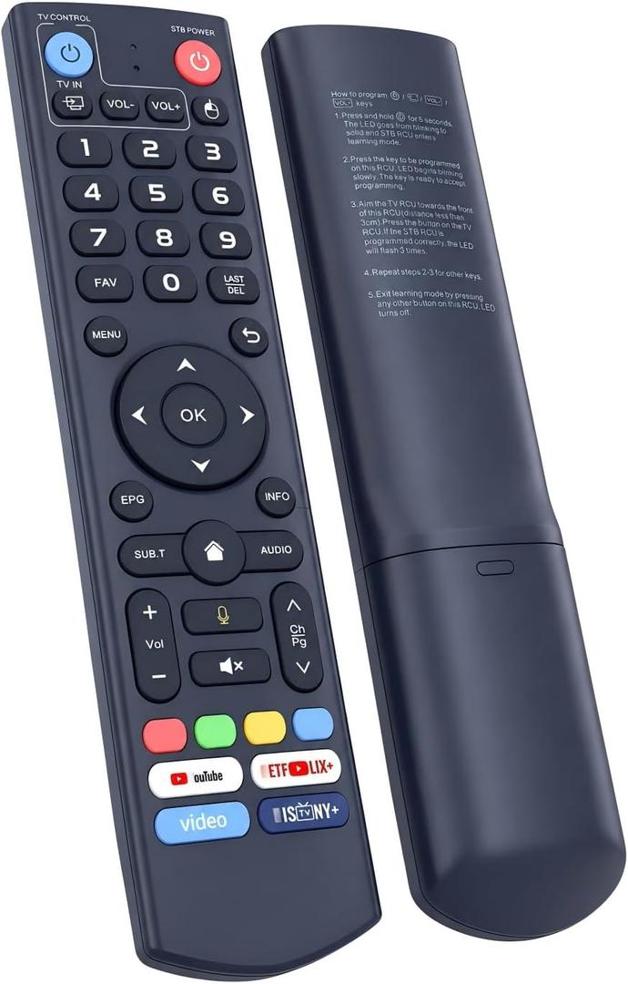 New V3 Pro Bluetooth Voice Remote Control - Compatible with vSeeBox V1, V2, V3, V5 Pro, V3 Plus, Elite & Max - Bluetooth Smart TV Box Remot with Strong Signal for Enhanced Control
