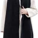 Wander Agio Winter Warm Scarf Long Pashmina Extra Large Shawls and Wraps for Women Large Blanket Scarves Solid (Black 12)
