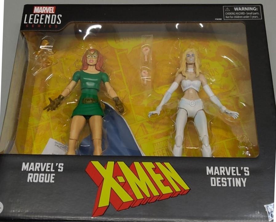 Marvel Legends Series Rogue and Destiny, X-Men Comics Collectible 6-Inch Action Figures 2-Pack