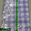 Romanstile Rectangle Vinyl Tablecloth, 100% Waterproof Buffalo Gingham Plastic Table Cloth, Heavy Duty Wipeable Checkered Table Covers for Outdoor, Camping, Picnic, Patio - 54 x 108, Light Blue